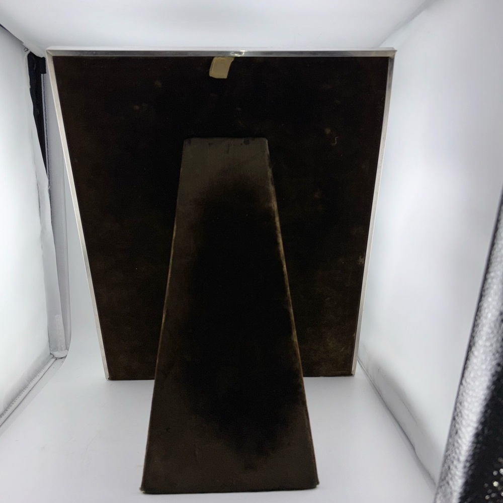 HUGE VINTAGE 11"X 14” STERLING SILVER PICTURE FRAME VELVET BACKING​​​​ 323 g​ - Picture 4 of 12